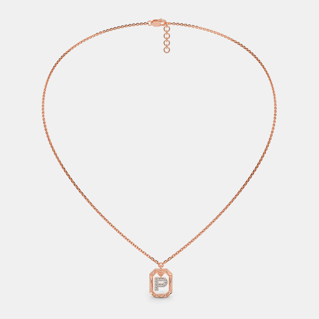 The Swiing P Initial Necklace