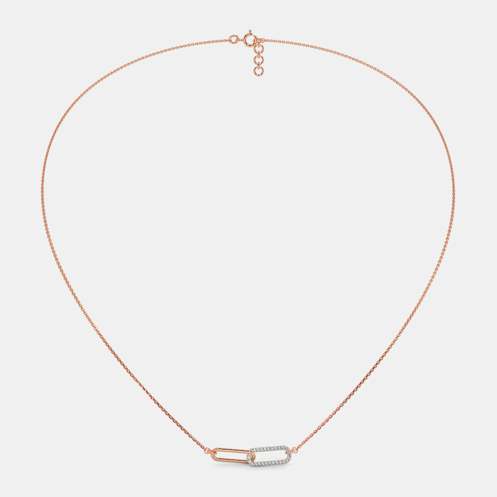 The Duo Link Pendant Necklace