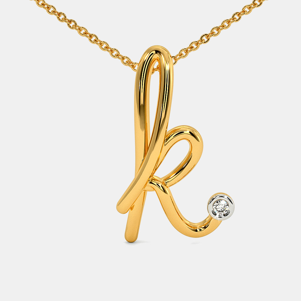 The Cursive K Necklace