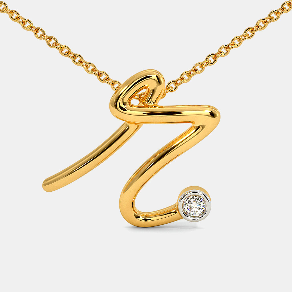 The Cursive R Necklace