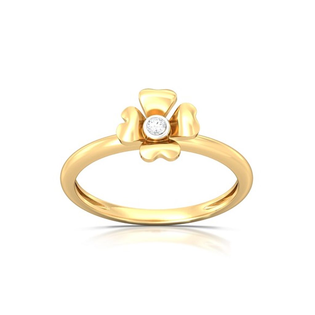 Four-petal Diamond Rings