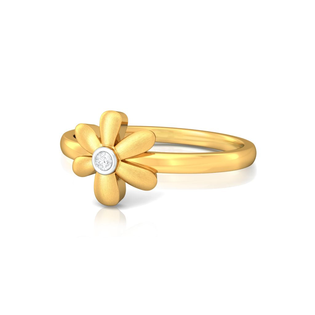 Floral Charm Diamond Rings