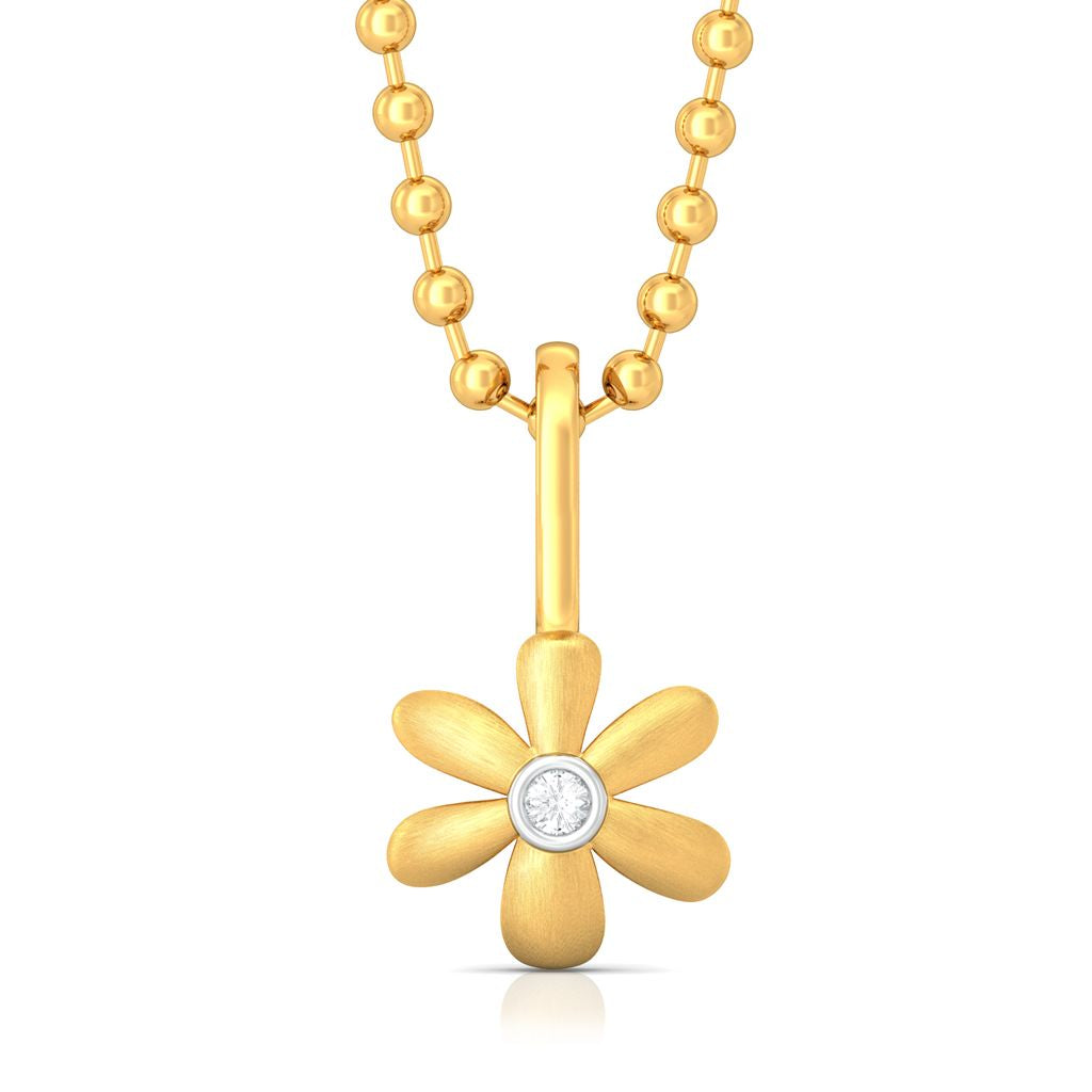 Floral Charm Diamond Pendants