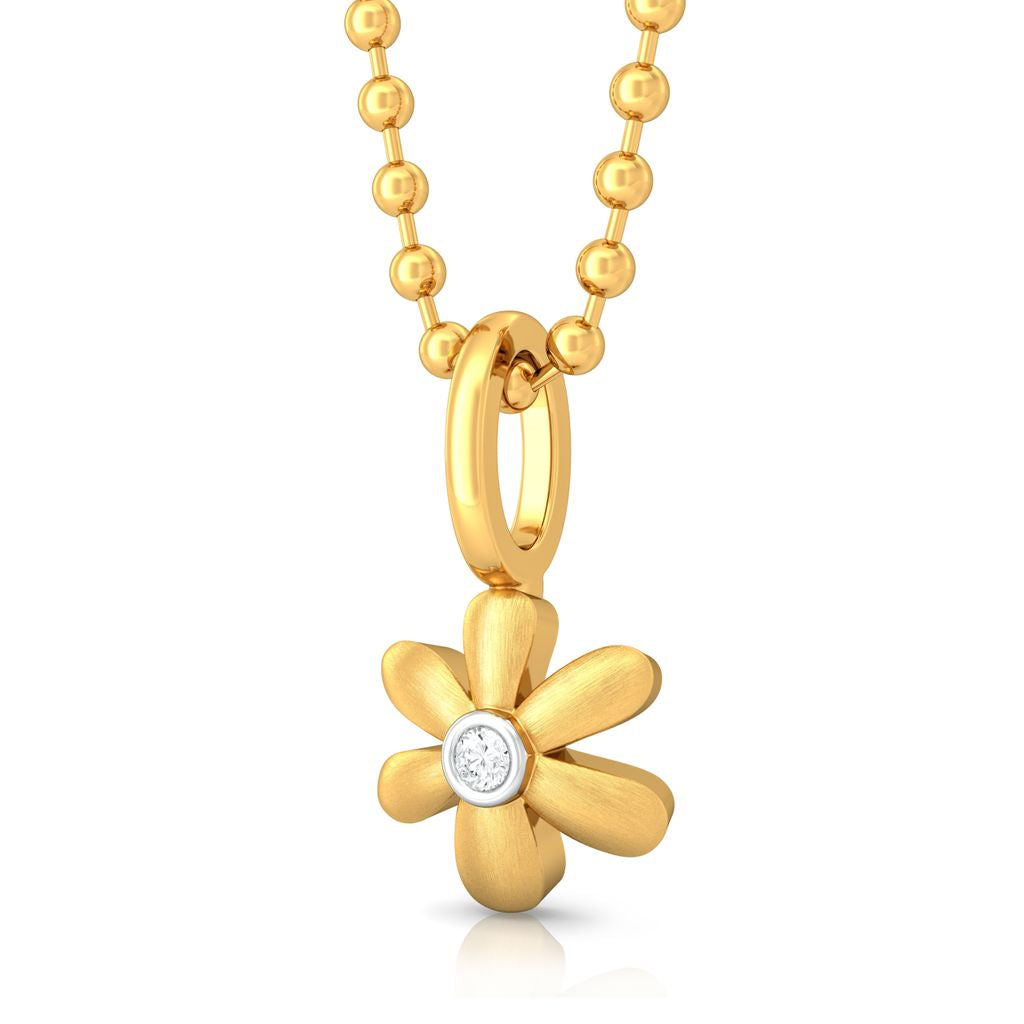 Floral Charm Diamond Pendants