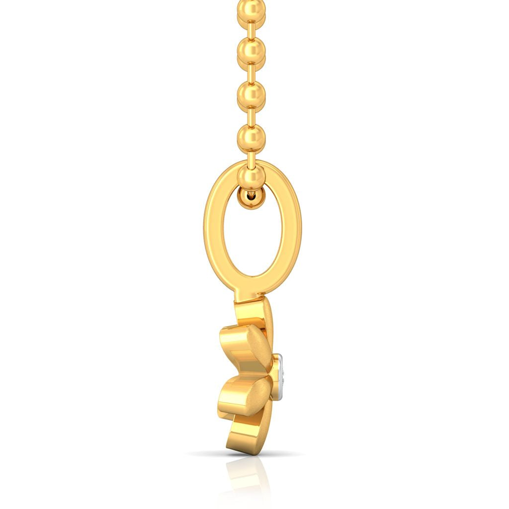 Floral Charm Diamond Pendants