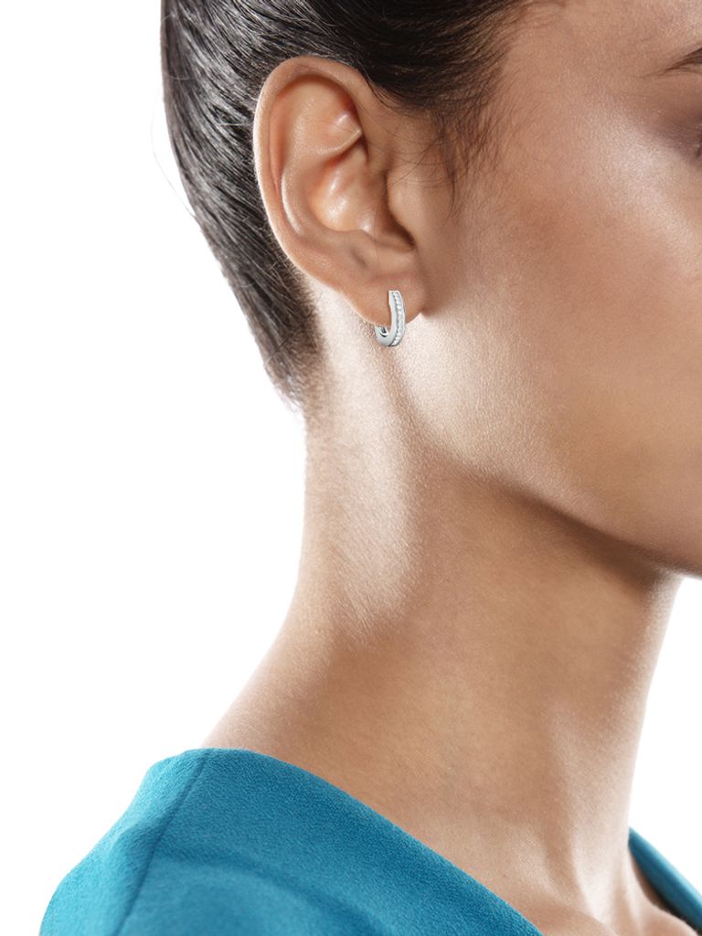 Fine Line Diamond Earrings