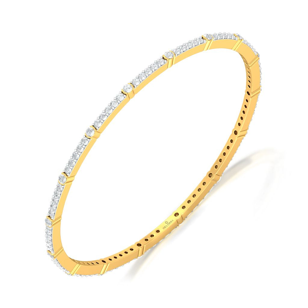 Train of Diamonds Diamond Bangles