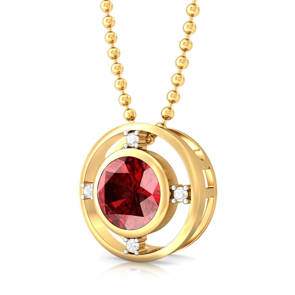 Gorgeous in Garnet Diamond Pendants