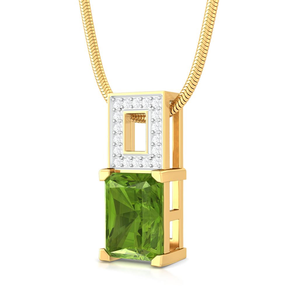 Olive Diamond Pendants