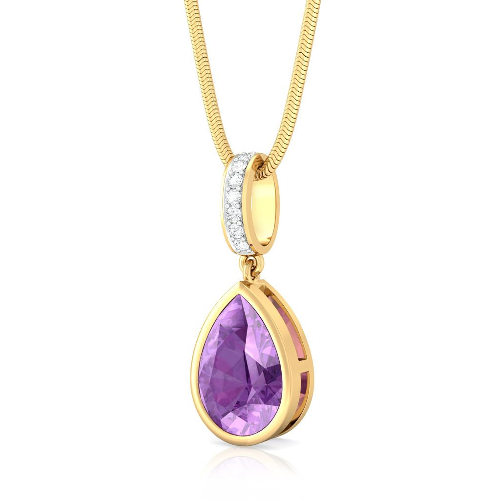 Plum Divine Diamond Pendants