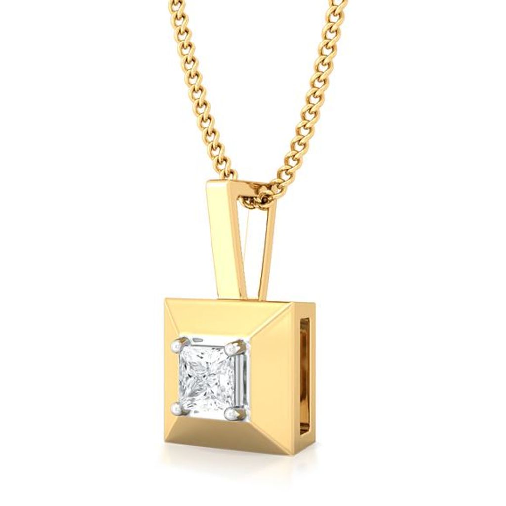 Pyramid Valley Diamond Pendants