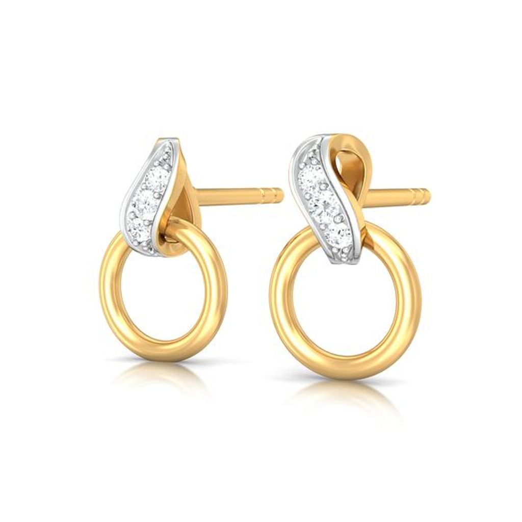 Twirly Whirls Diamond Earrings