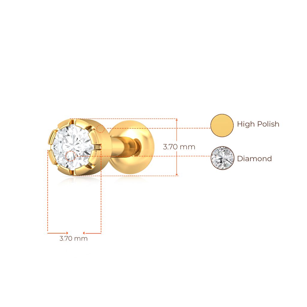 Va-Va Vroom! Diamond Nose Pins
