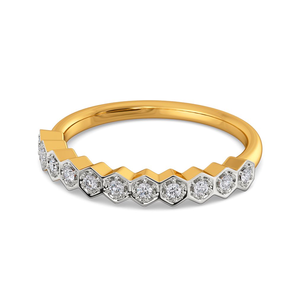 Edgy Emote Diamond Rings