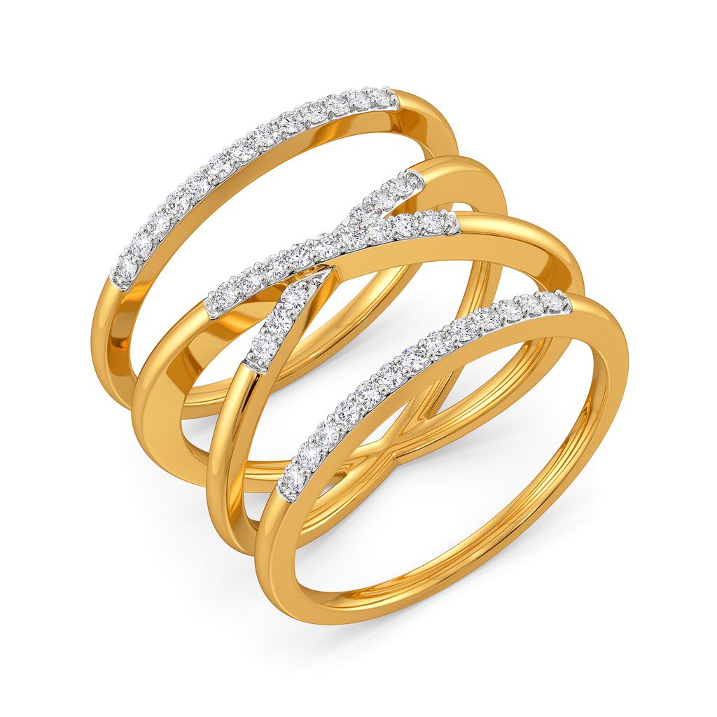 Cross Coruscant Diamond Rings