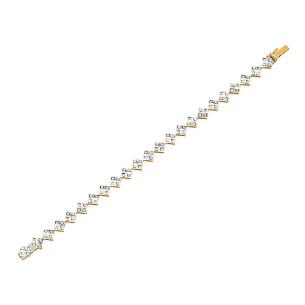 Elegant Lozenge Diamond Bracelets