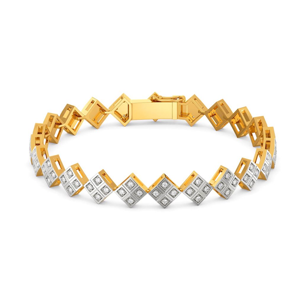 Elegant Lozenge Diamond Bracelets