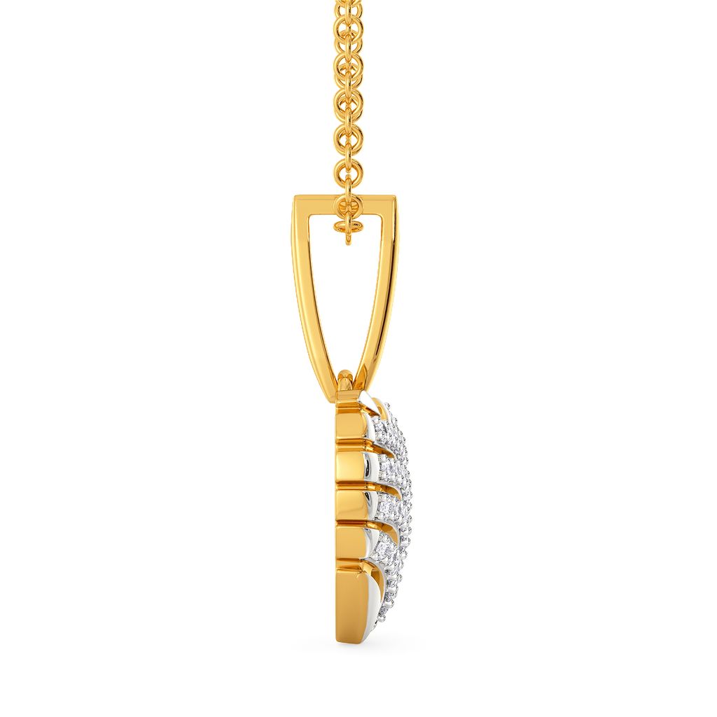 Heart O French Diamond Pendants