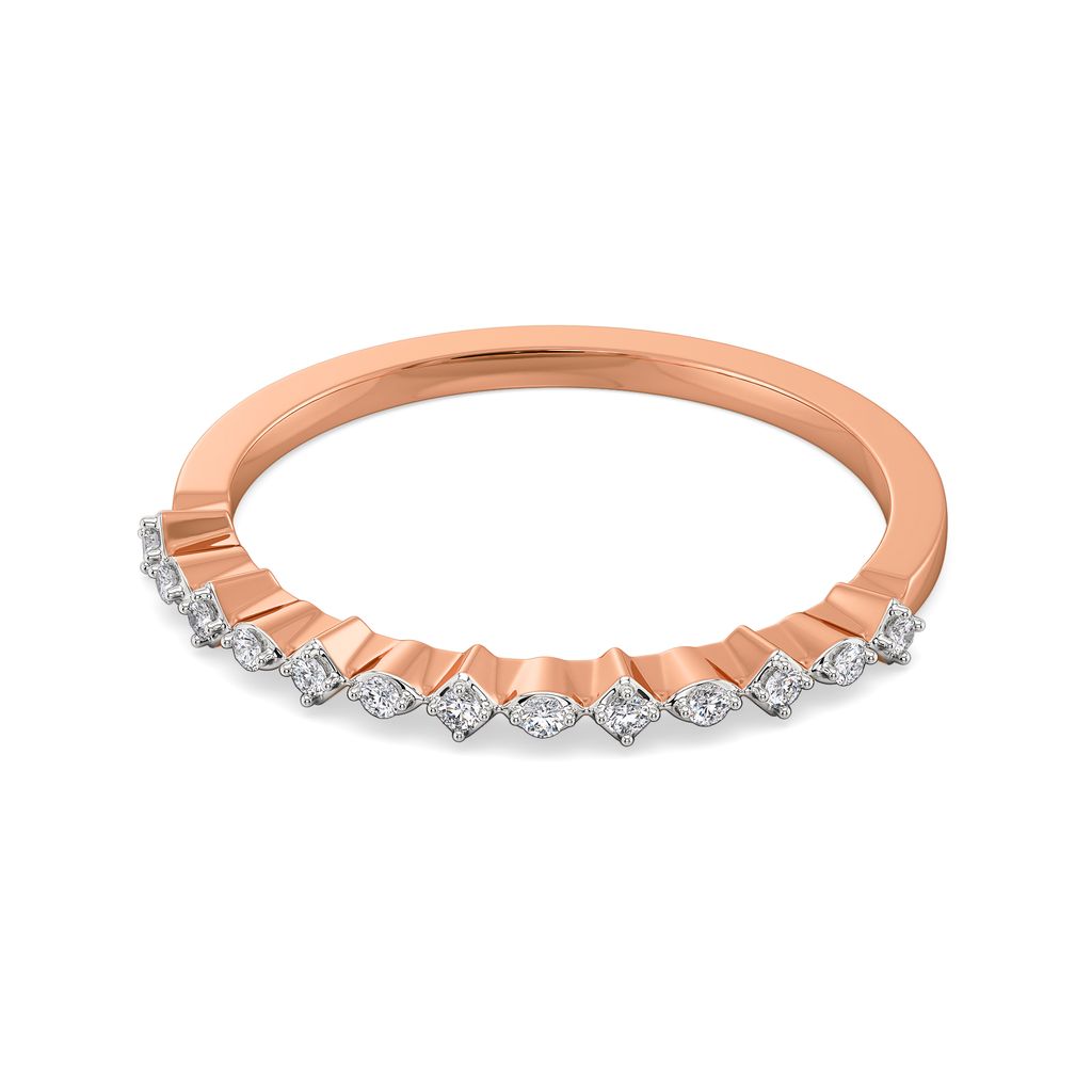 Rhomb Rosettes Diamond Rings