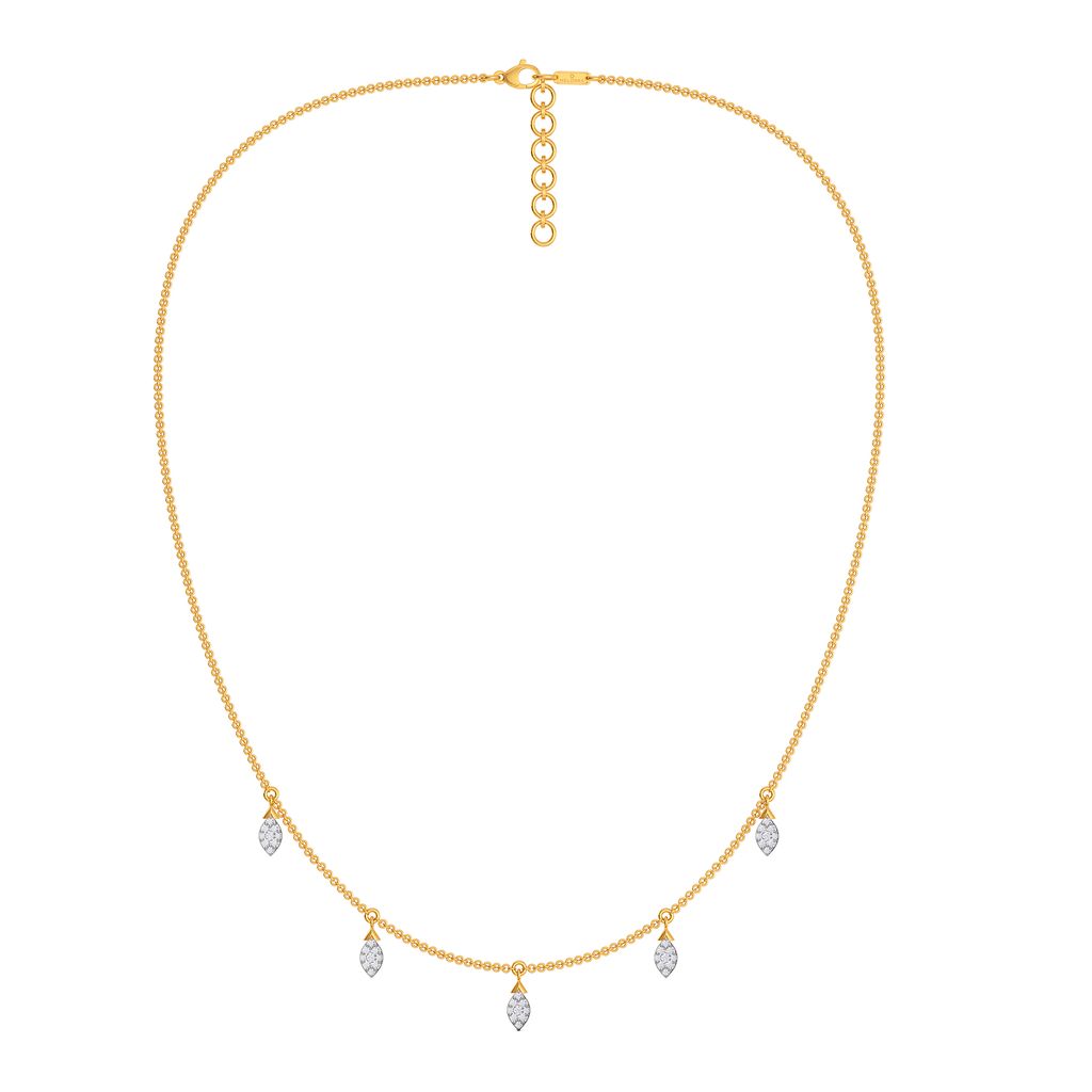 Leafy Leisure Diamond Necklaces
