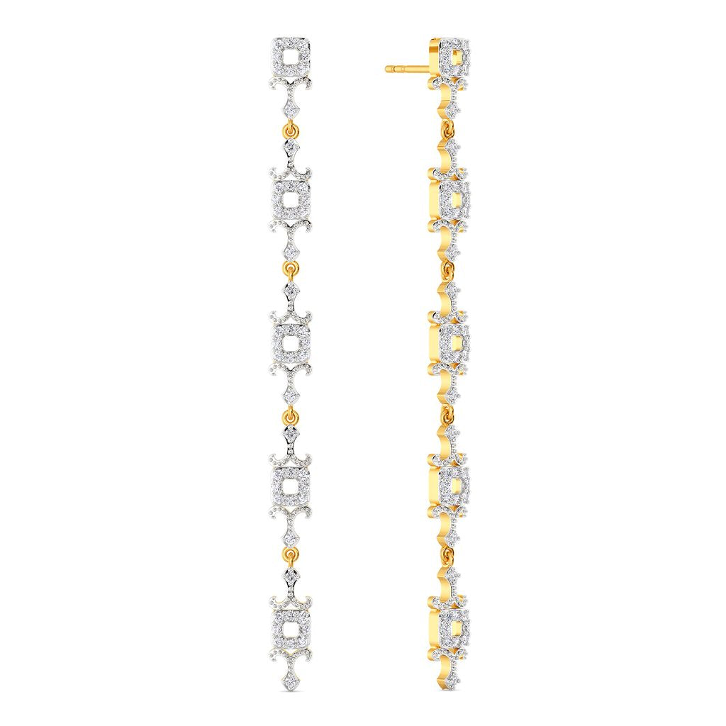 Modern Revival Diamond Earrings