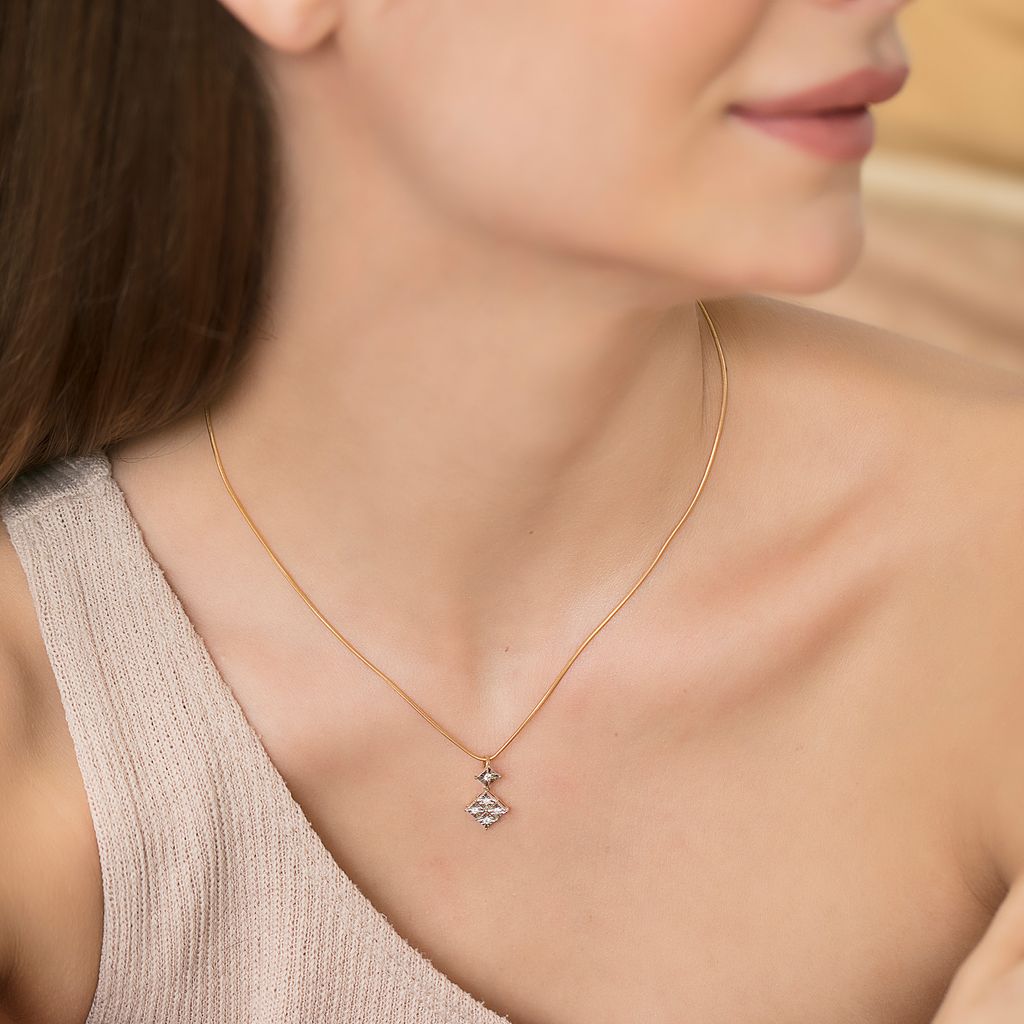 Rhomb N Razzle Diamond Pendants