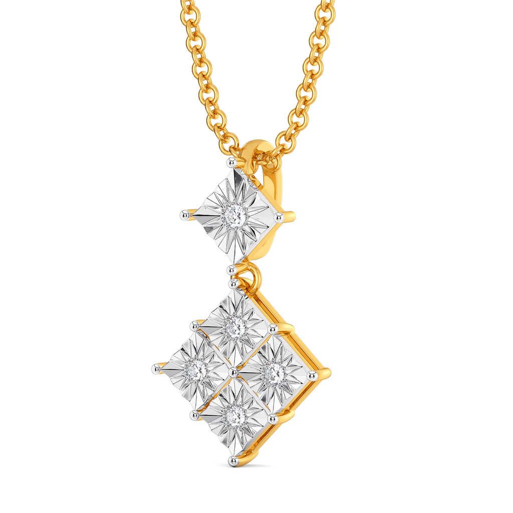 Rhomb N Razzle Diamond Pendants