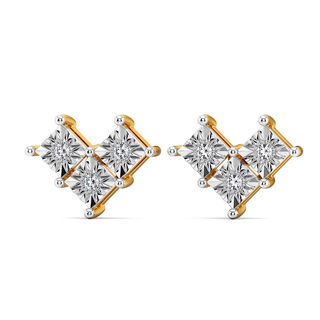 Rhomb N Razzle Diamond Earrings