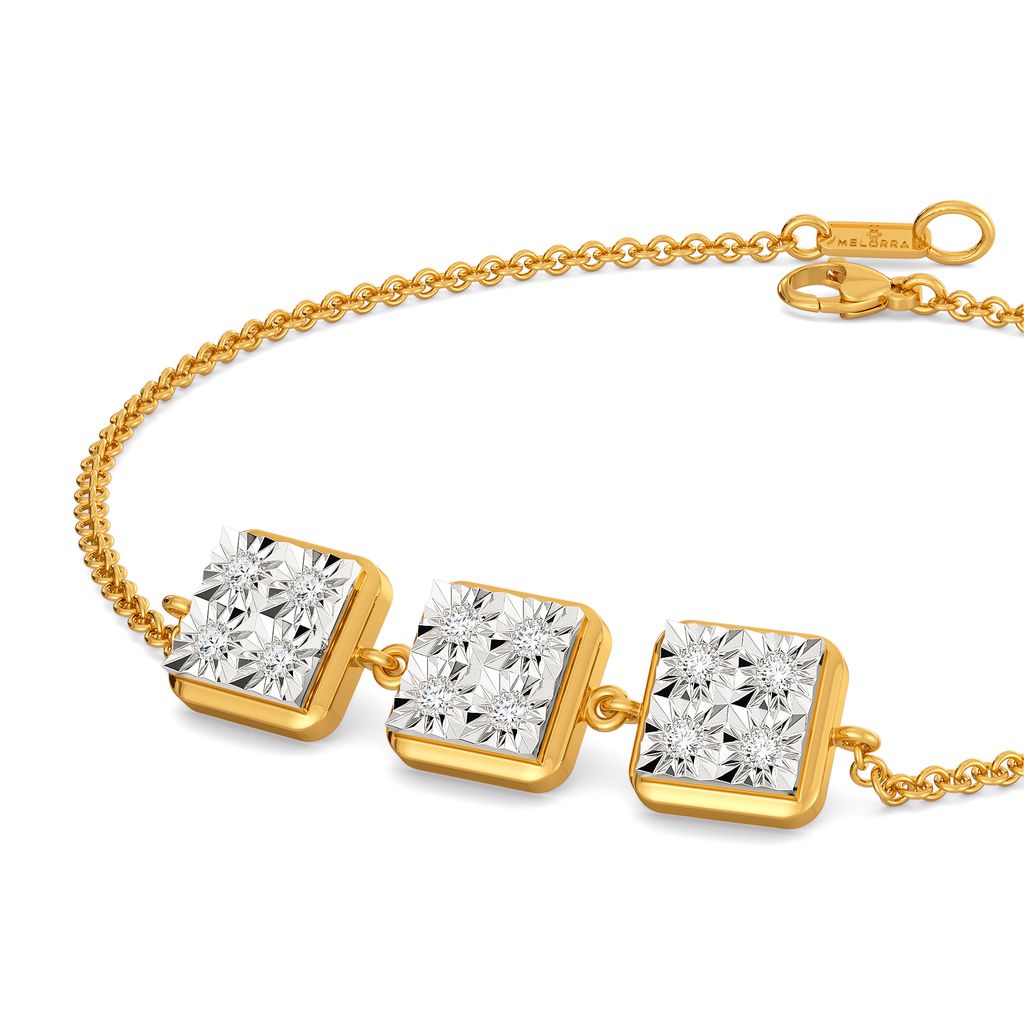 Boxy Banter Diamond Bracelets
