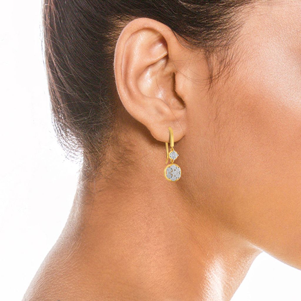 Dazzle N Loop Diamond Earrings
