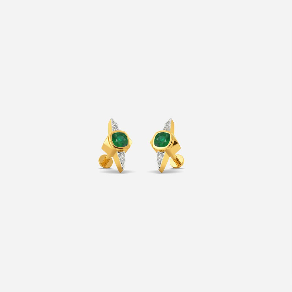 Sharp Statements Diamond Earrings