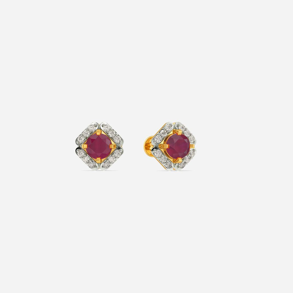 Ruby Ride Diamond Earrings