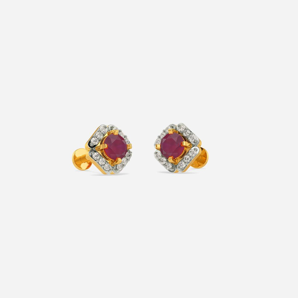 Ruby Ride Diamond Earrings