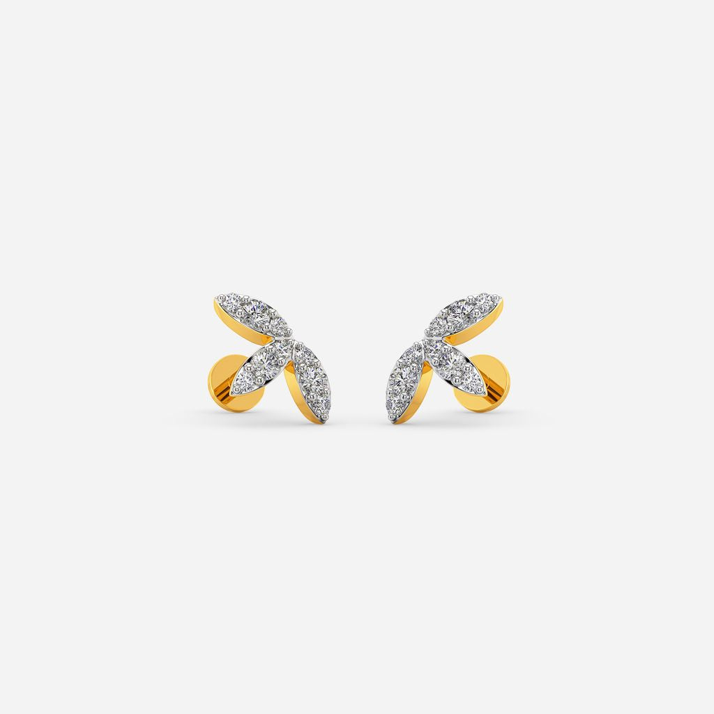 Blinging Petals Diamond Earrings