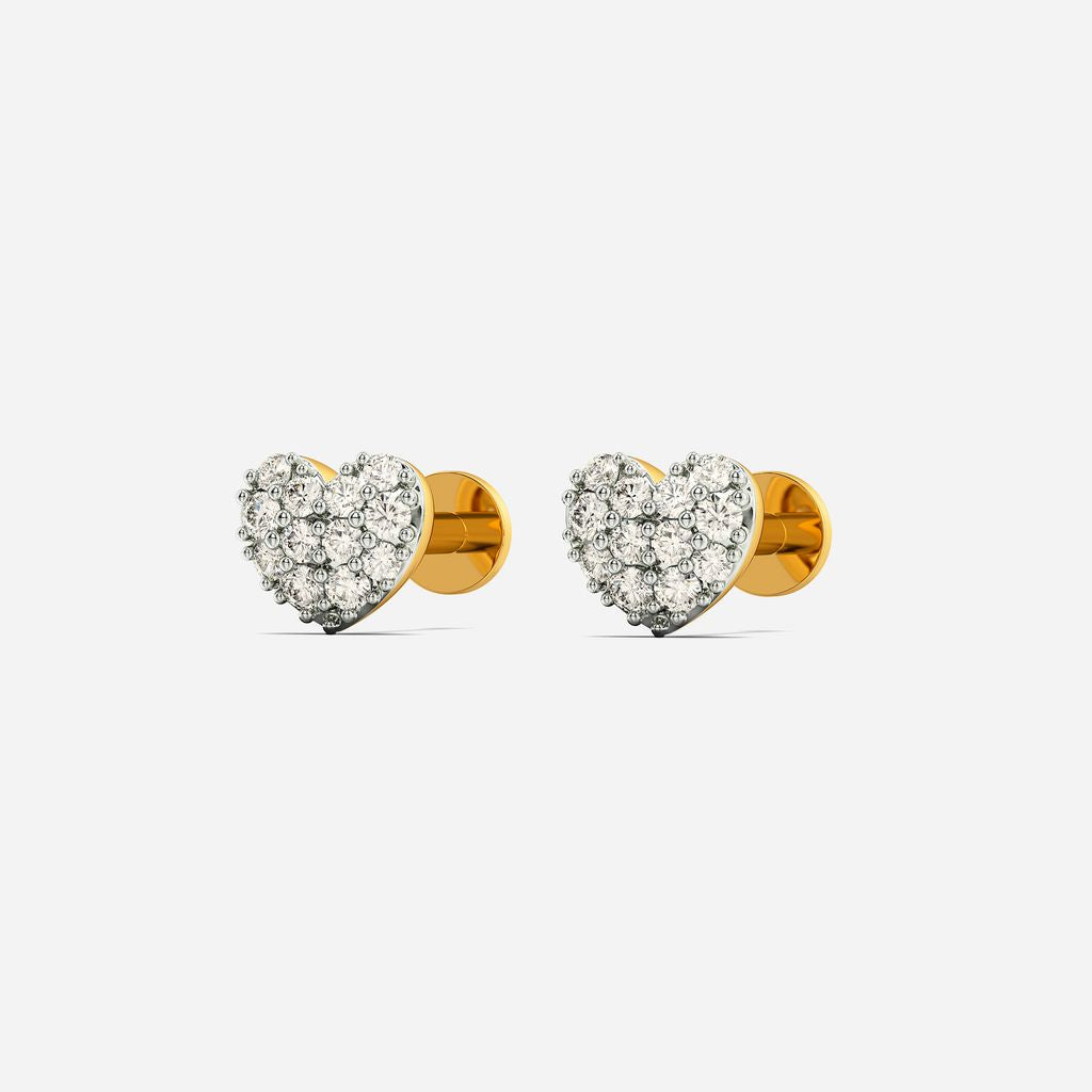 Heart For You Diamond Earrings