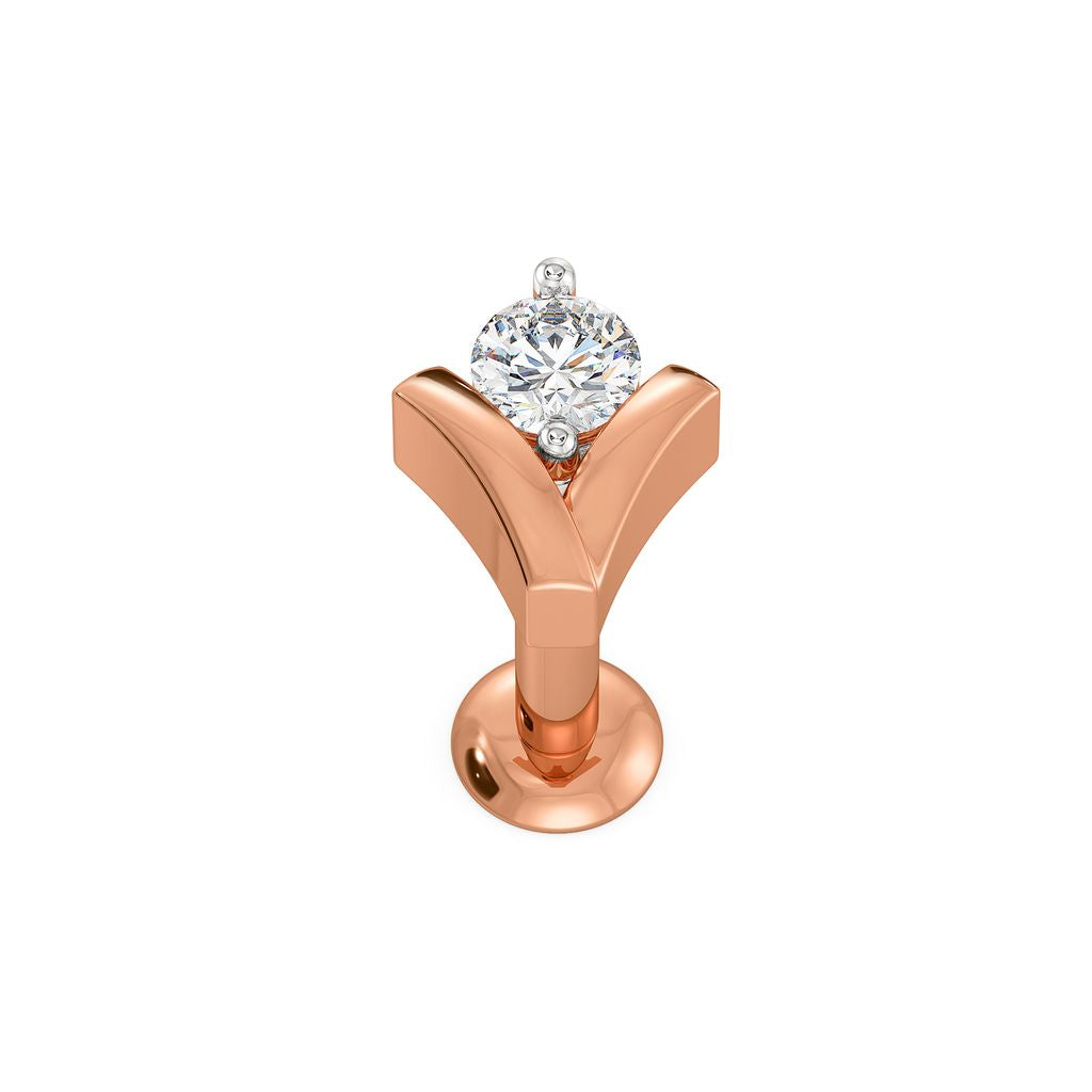 V for Vacay Diamond Nose Pins