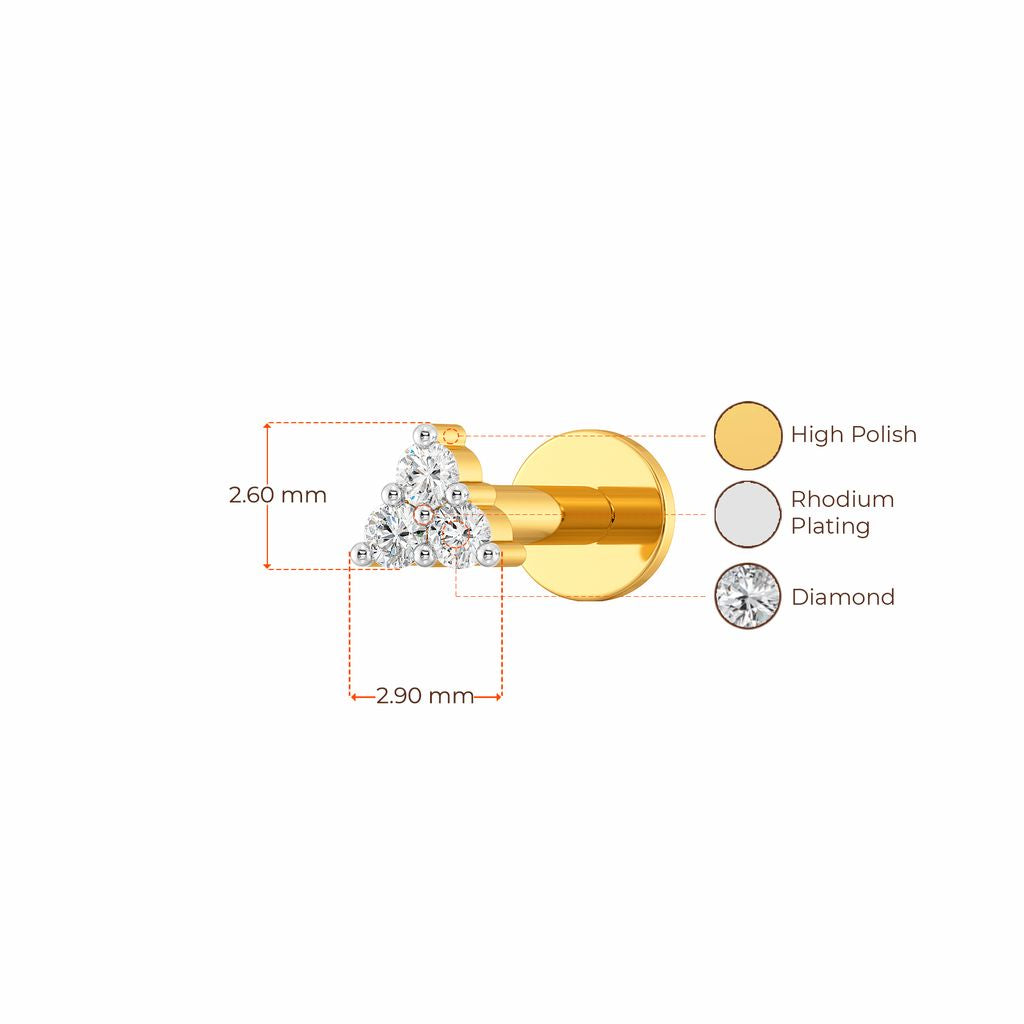 Me Three Diamond Earrings