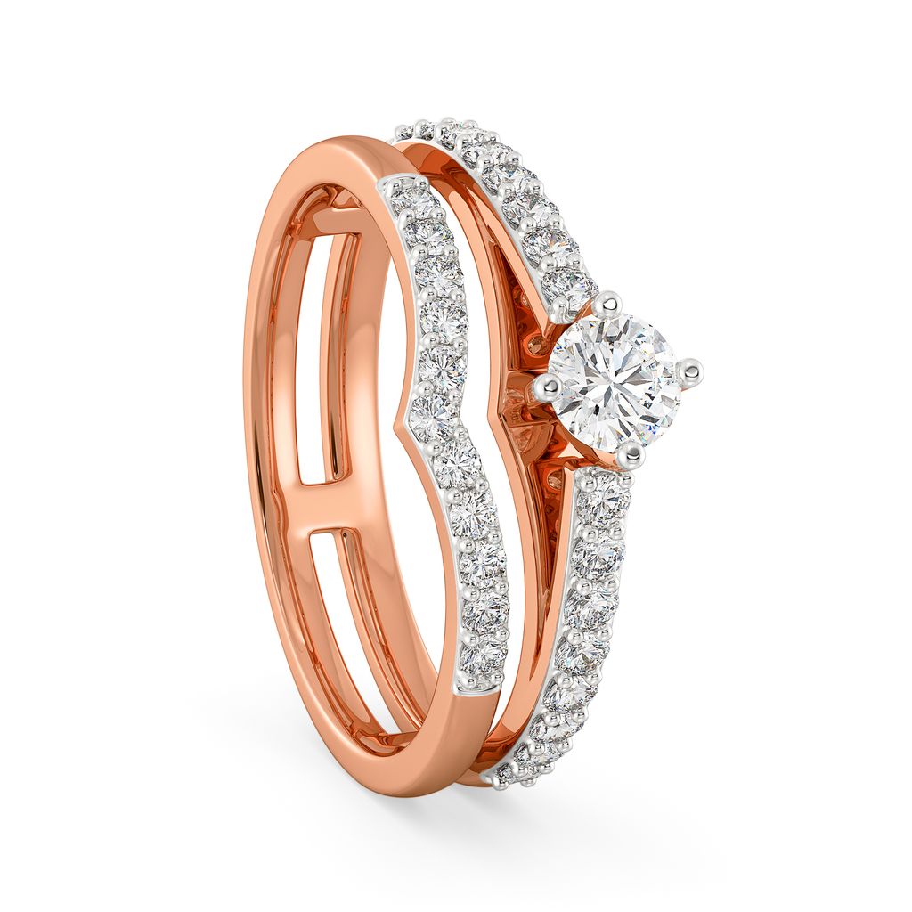 Double Dote Diamond Rings