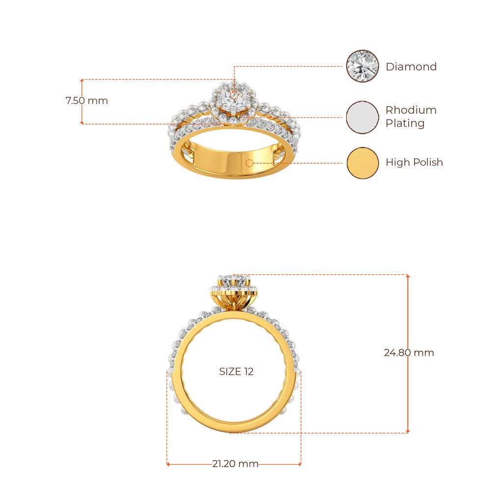 Love Themed Diamond Rings