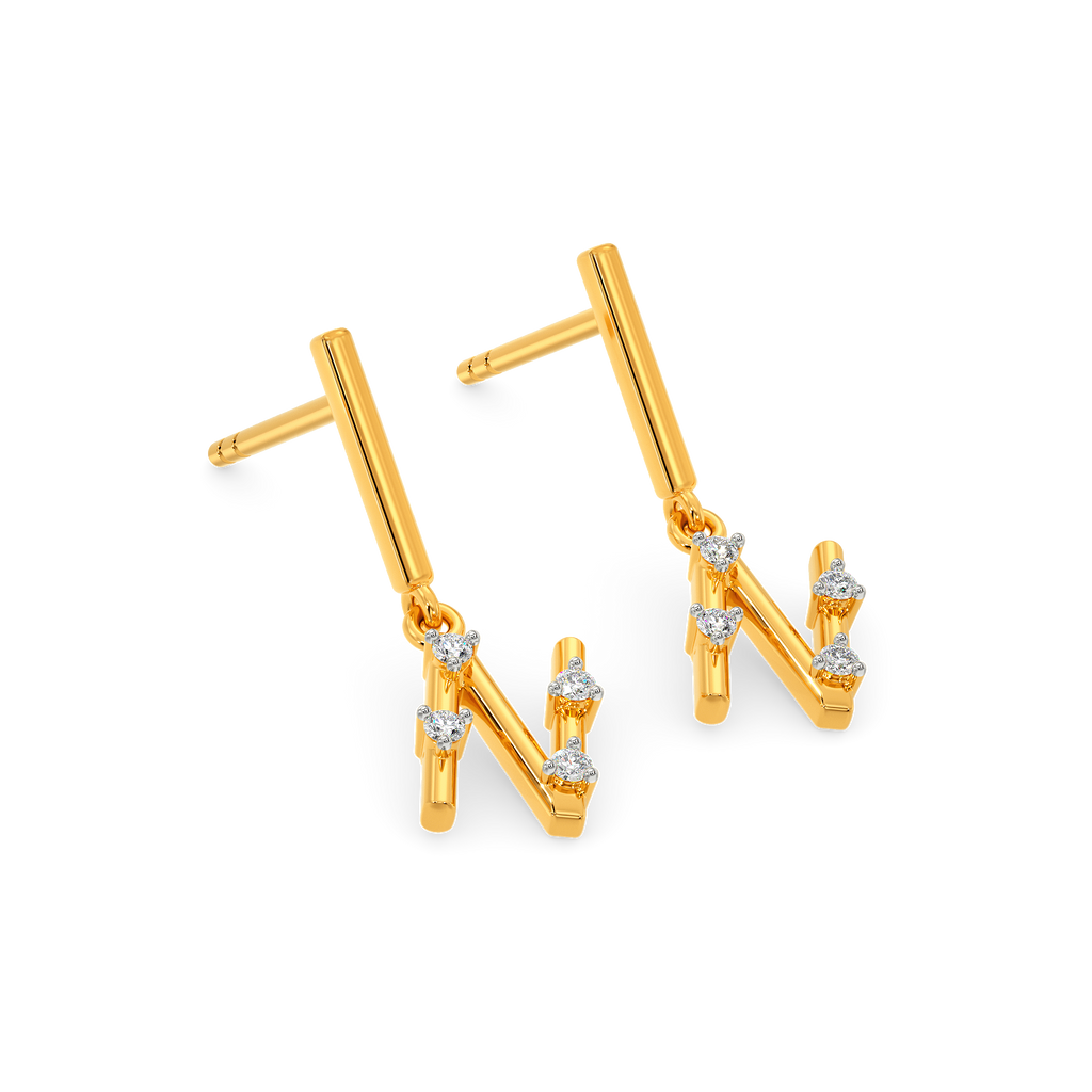 Never Back Down Diamond Earrings