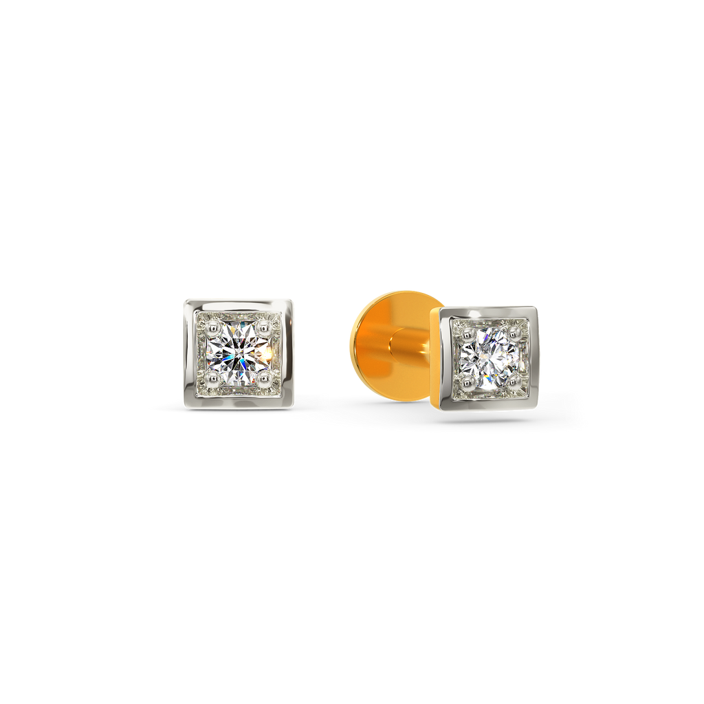 So Squared Diamond Earrings