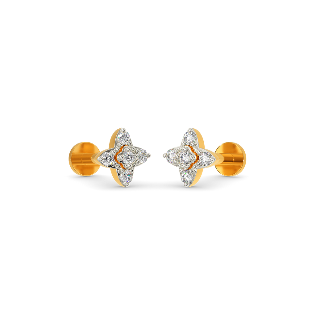 Floral Fun Diamond Earrings