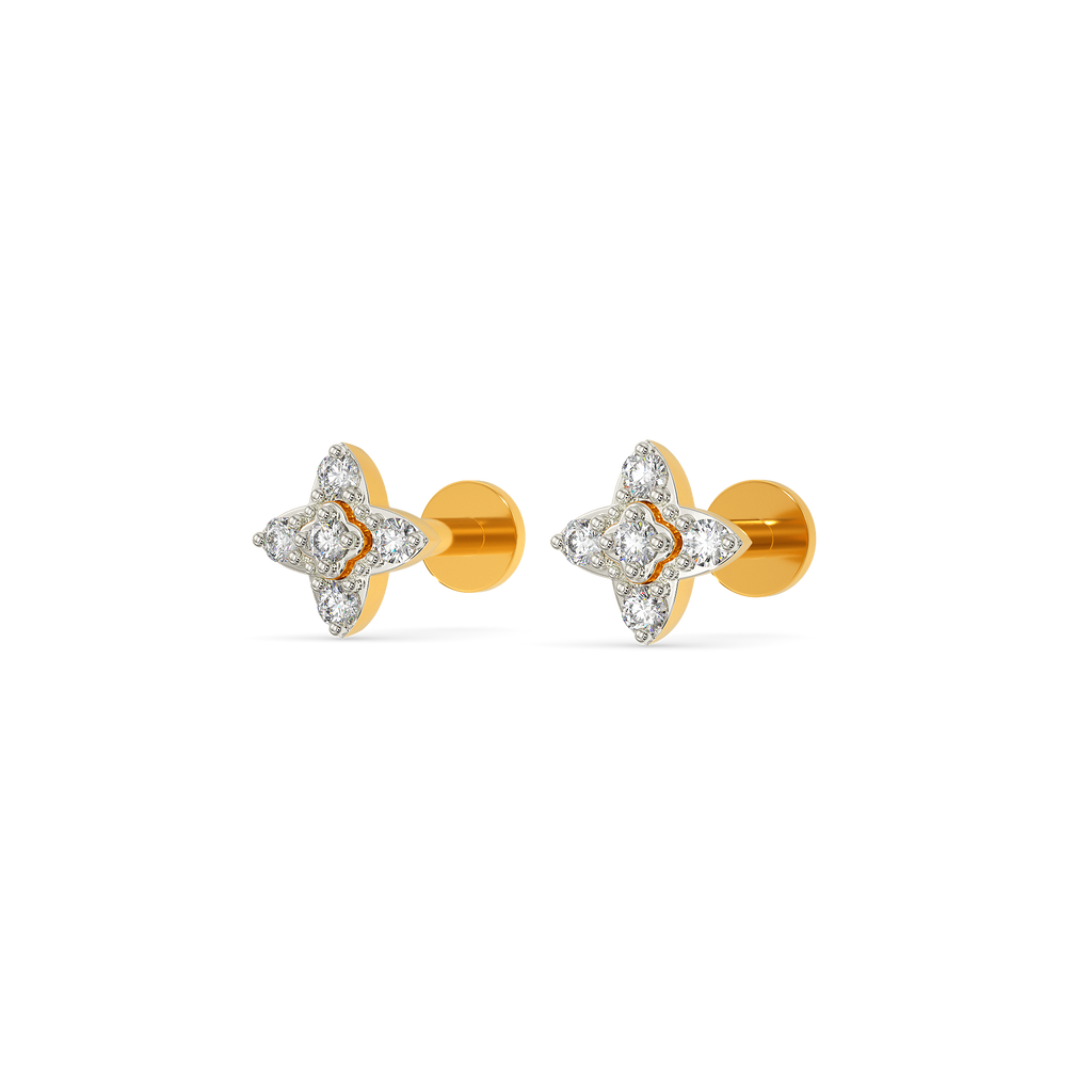 Floral Fun Diamond Earrings