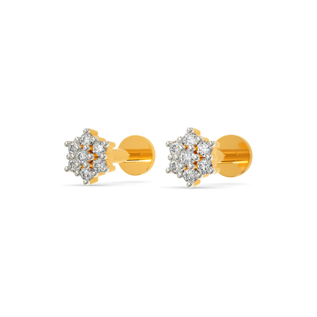 Star Dust Diamond Earrings