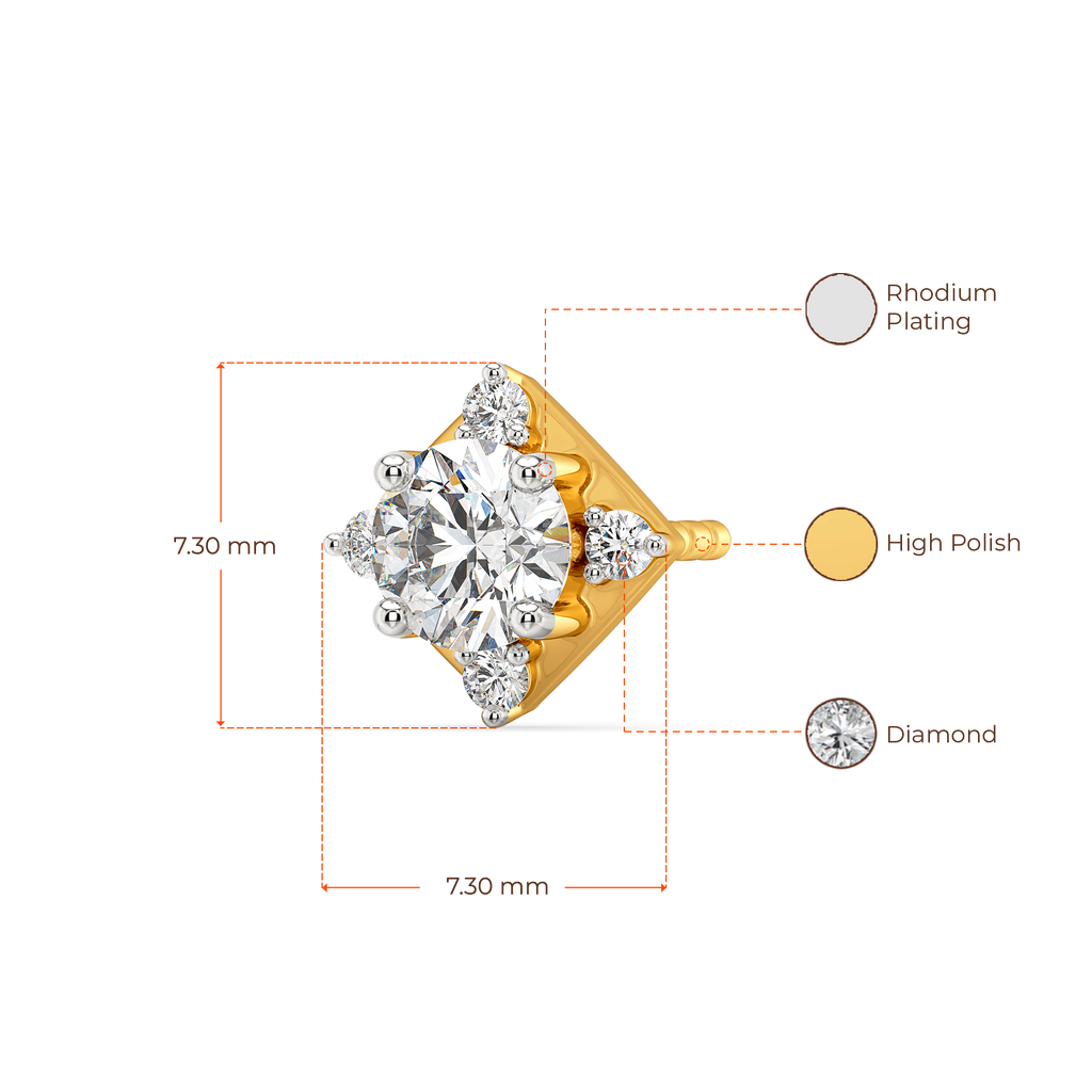 Tart Sharp Diamond Earrings