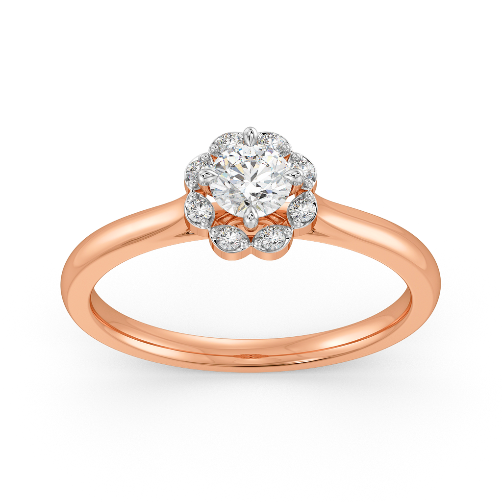 Lunar Palm Diamond Rings