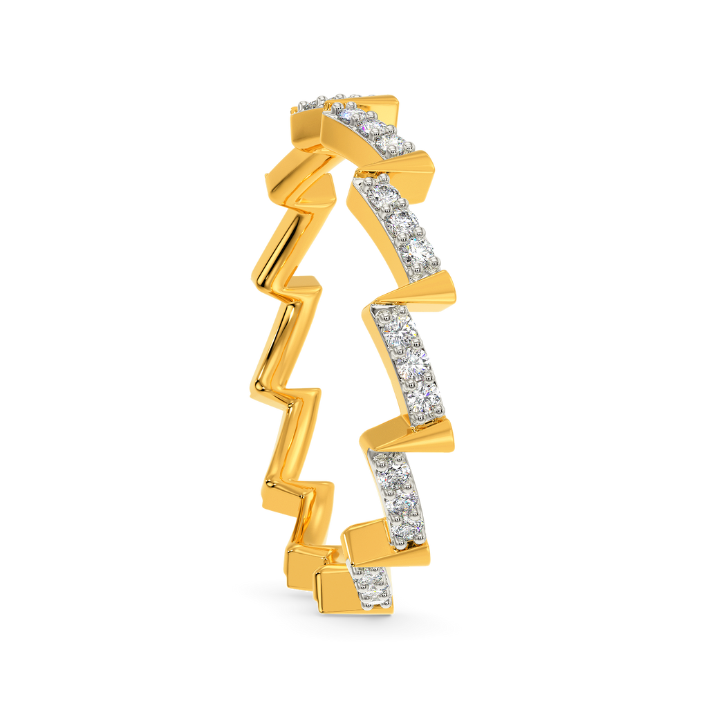 The Lady in White Diamond Rings