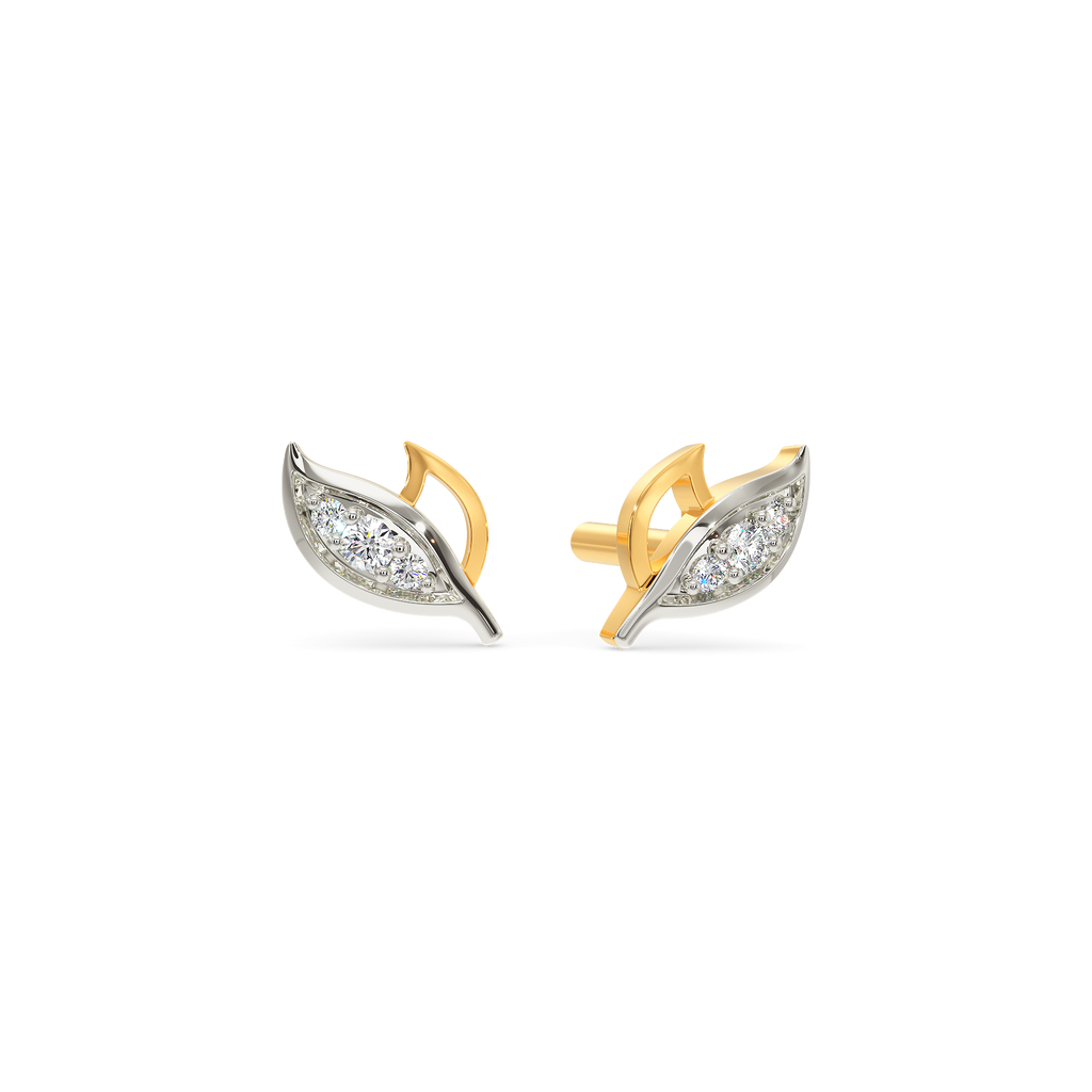 Mist N Leaves Diamond Earrings