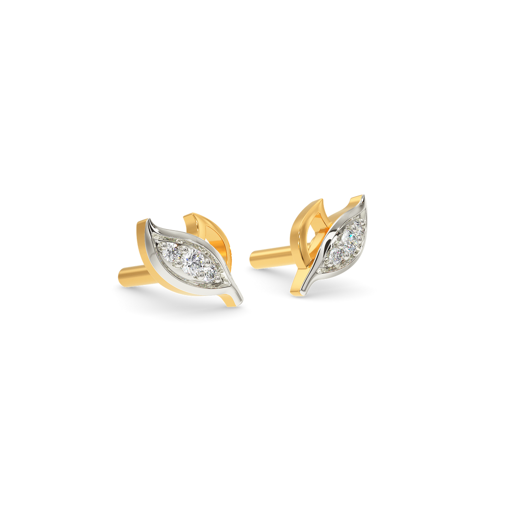 Mist N Leaves Diamond Earrings