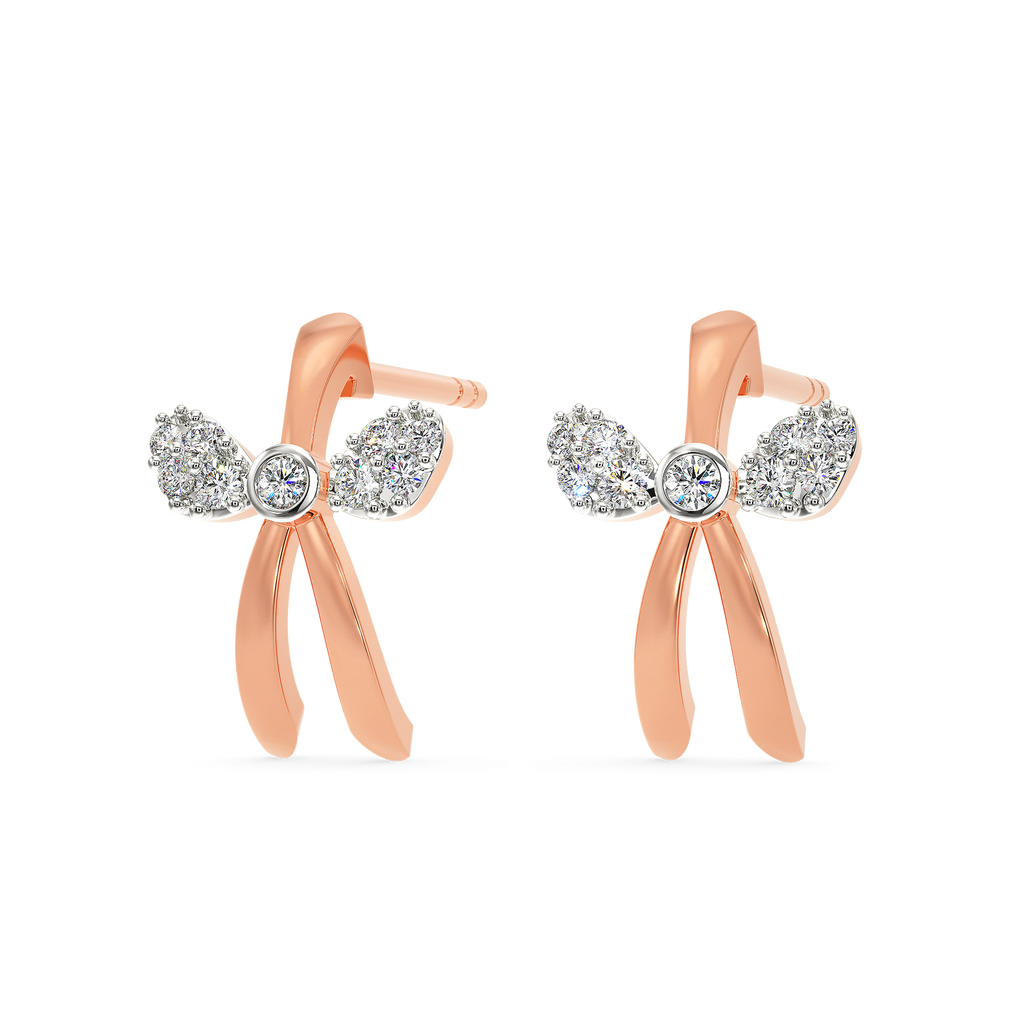 Bow Tie Diamond Earrings